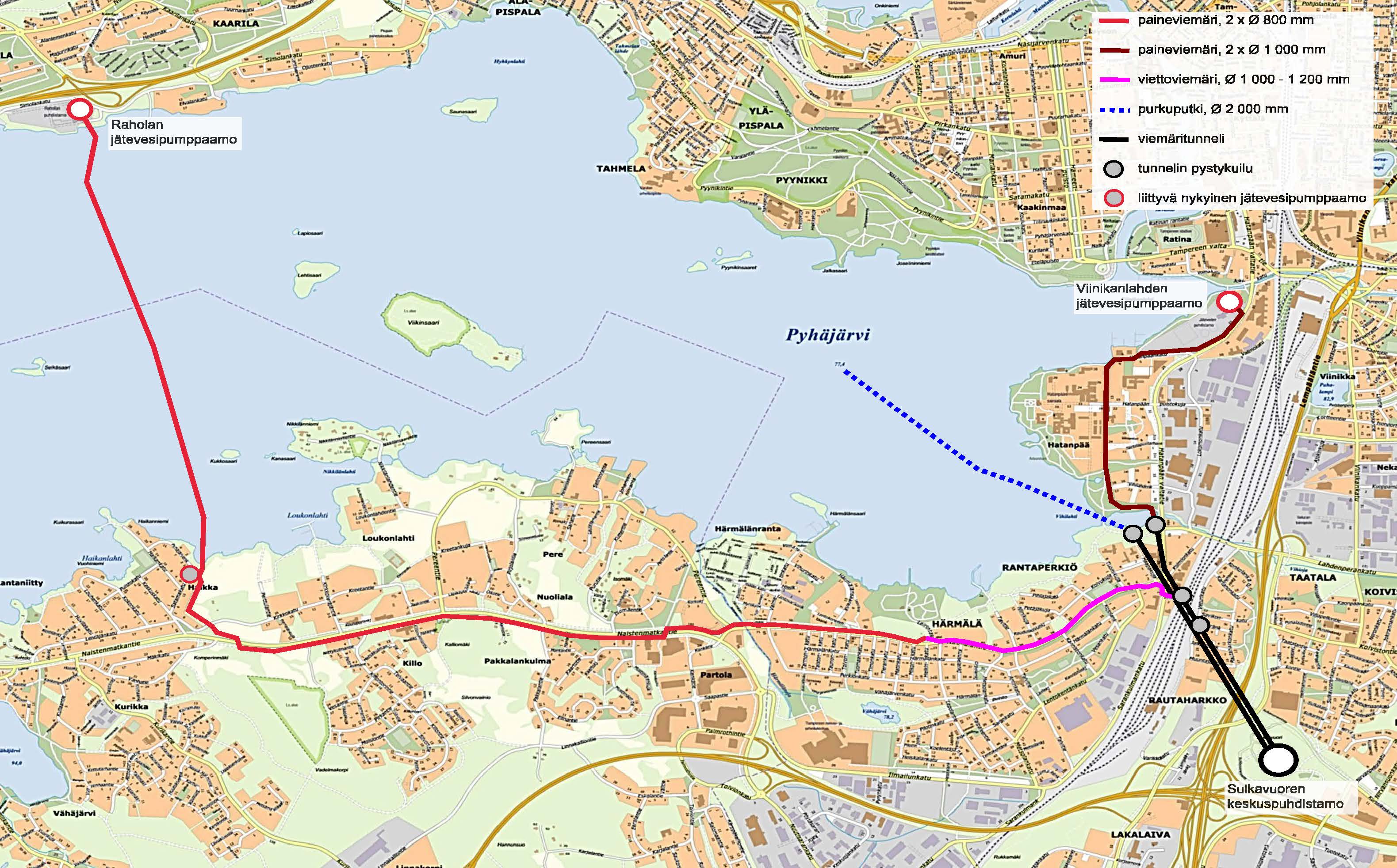 sulkavuori tampere kartta Keskuspuhdistamo  hankekuvaus   Keskuspuhdistamo.fi 